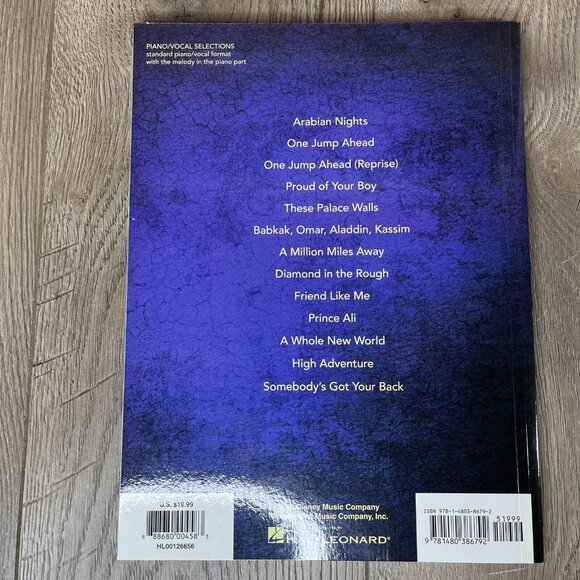 Aladdin Broadway Musical Sheet Music Piano Vocal Book Hal Leonard - Picture 4 of 5